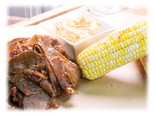 BBQ Brisket Platter with Wild West Sweet Corn